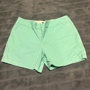 Women’s Mint Green Cotton Stretch Shorts